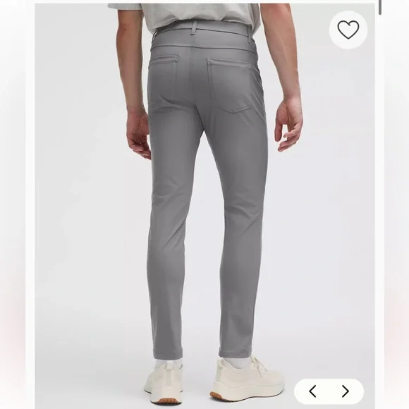 Lululemon ABC Slim-Fit 5 Pocket Pant in Gray Warpstreme Men’s size 32 - Picture 2 of 16